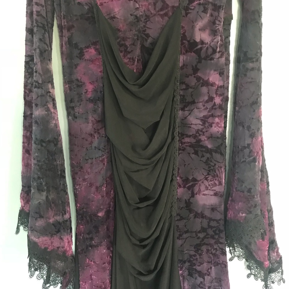 Punk Rave mesh velvet dress - Picture 6 of 8